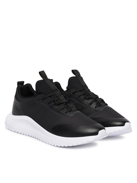 Calvin Klein Sneakers Calvin Klein Eva Runner Laceup Sock Mat Mix YM0YM01443 Negru