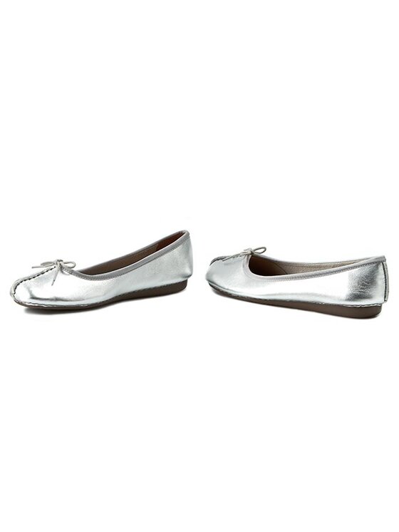 Clarks Ballerine Clarks Freckle Ice 261140454 Argento
