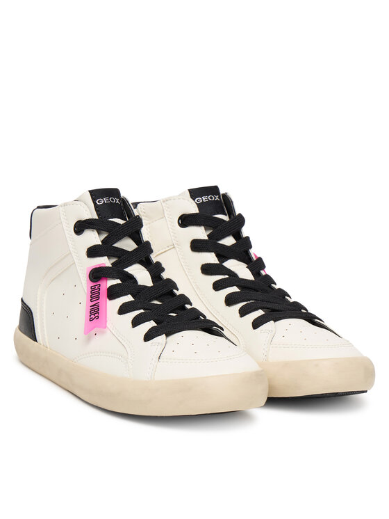 Geox Sneakersy Geox J Gisli J564NA 000BC C0404 D Bílá