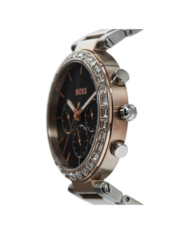 BOSS Hodinky Boss Andra 1502690 Strieborná