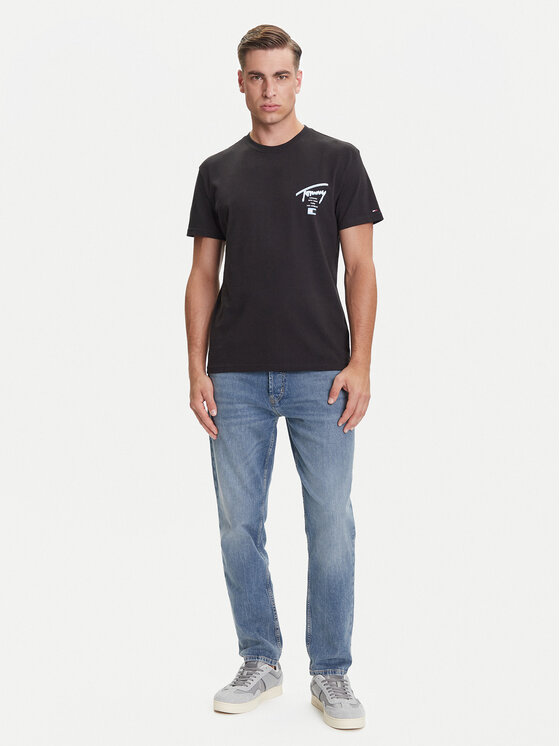 Tommy Jeans Tommy Jeans Camiseta Signature City DM0DM21934 Negro Regular Fit