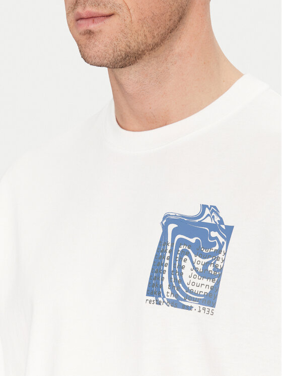 Resteröds Resteröds Majica Dev 20251 2055 Bela Regular Fit
