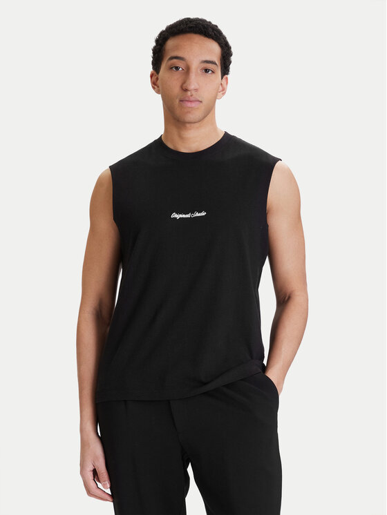 Jack & Jones Jack & Jones Camiseta sin mangas Norrebro Emb 12292009 Negro Regular Fit