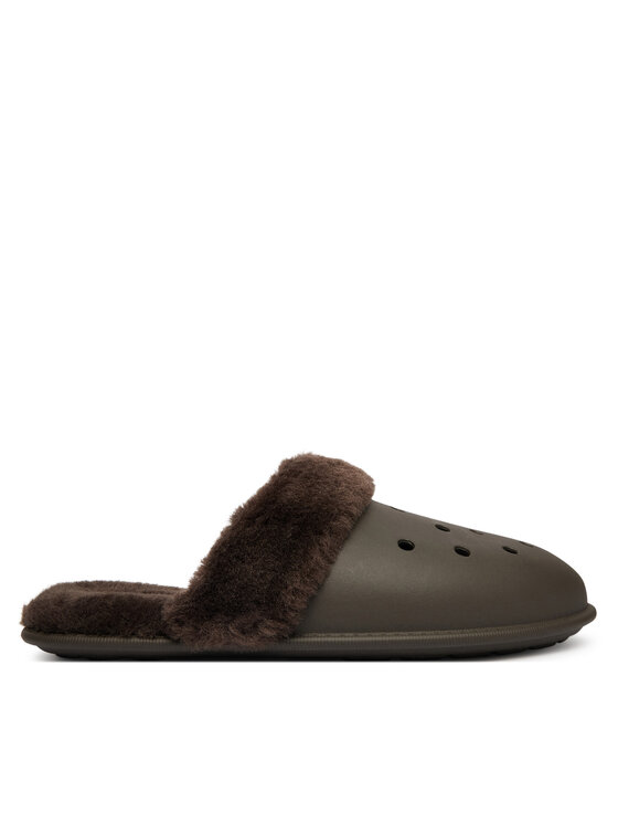 Crocs Hausschuhe Crocs Classic Fuzz Scuff 212143 Braun