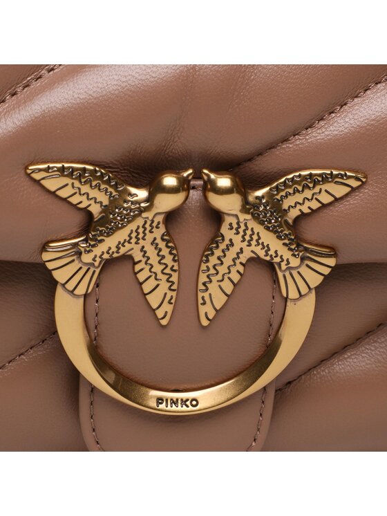 PINKO Geantă PINKO Love Mini Puff Cl AI 23-24 PLTT 100039 A0F2 Maro