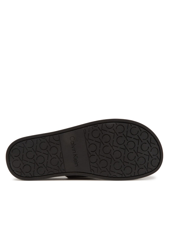 Calvin Klein Šlepetės Calvin Klein Flat Slide Jacq HW0HW02487 Juoda
