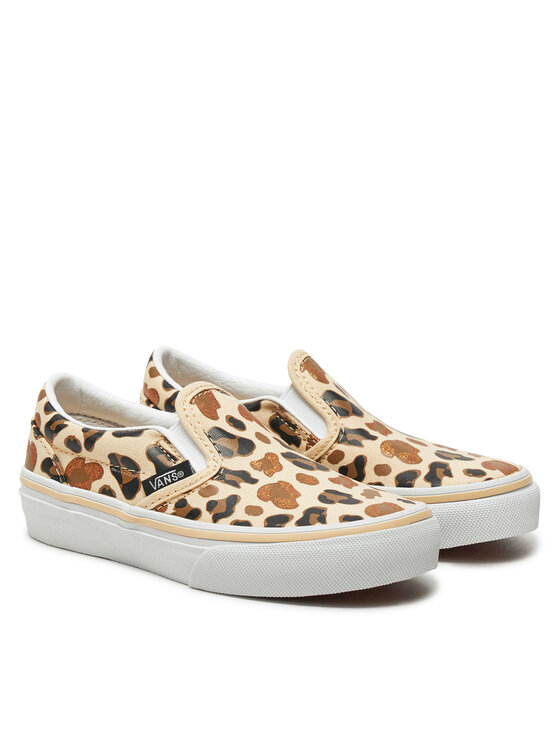 Vans Гуменки Vans Classic Slip-On Glitter VN000CYGBF21 Бежов