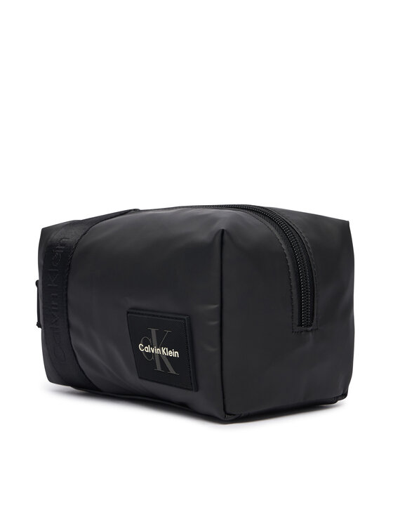 Calvin Klein Kozmetická taštička Calvin Klein Rubberized Dopp Kit LV04D1293G Čierna