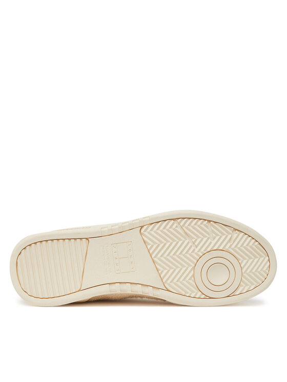Tommy Jeans Sneakersy Tommy Jeans Tjm Cupsole Suede EM0EM01568 Écru