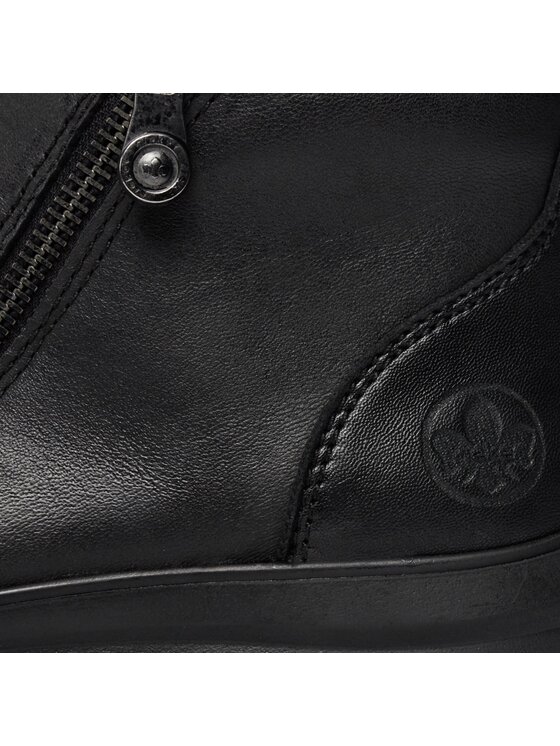 Rieker Botine Rieker Z0060-00 Negru