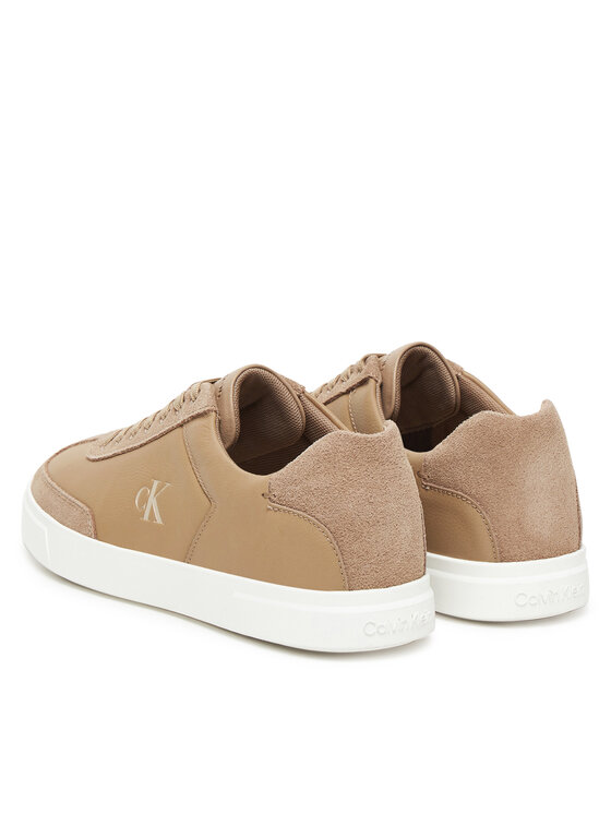 Calvin Klein Sneakersy Calvin Klein Low Pro Cups Lth Mix Mg HW0HW02825 Beżowy
