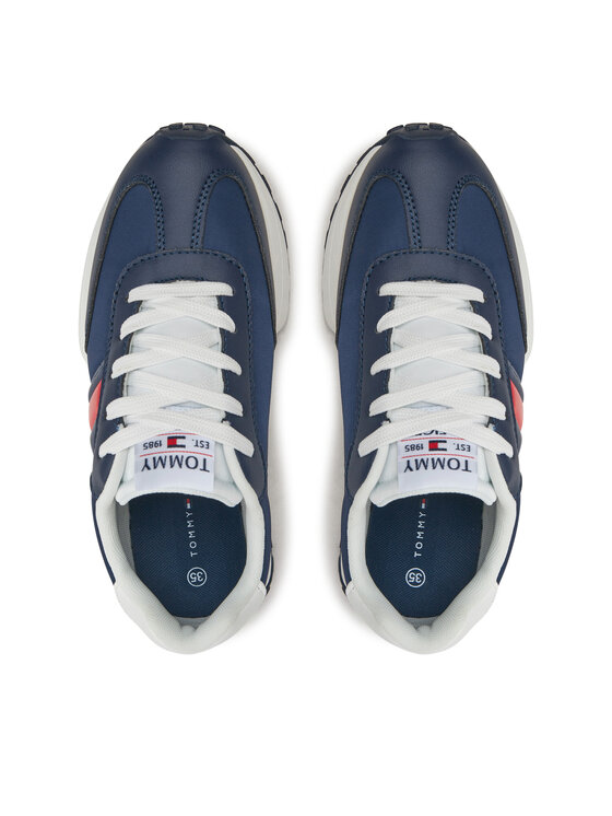 Tommy Hilfiger Sneakersy Tommy Hilfiger T3X9-33877-1695X007 S Tmavomodrá