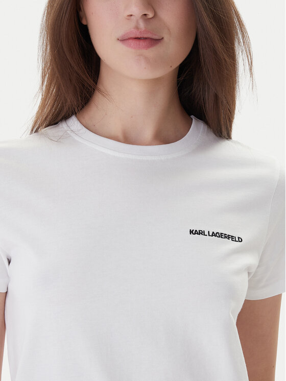 KARL LAGERFELD KARL LAGERFELD T-Shirt A1W17019 Λευκό Regular Fit