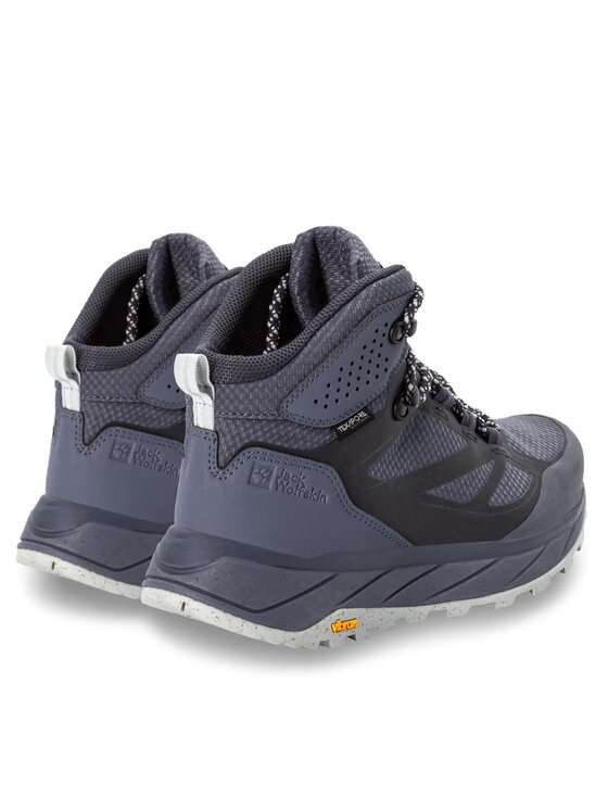 Jack Wolfskin Трекінгові черевики Jack Wolfskin Terraventure Texapore Mid W 4049991 Сірий