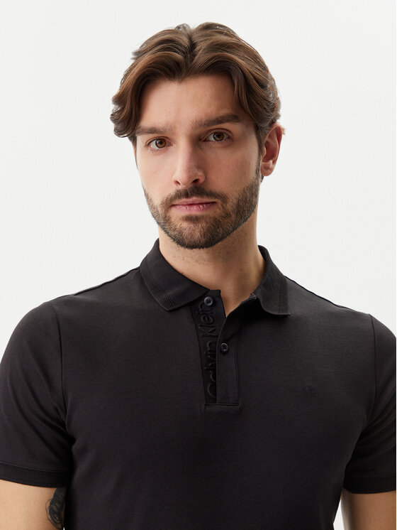 Calvin Klein Calvin Klein Polo majica K10K114135 Črna Regular Fit