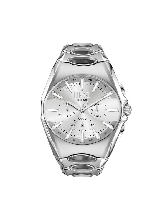 Diesel Годинник Diesel D-Curve Chronograph DZ4694 Срібний