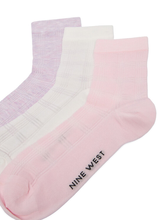 Nine West Короткі шкарпетки Nine West CEO_BR_NW_25079_W_AW25 (3 PACK) Рожевий