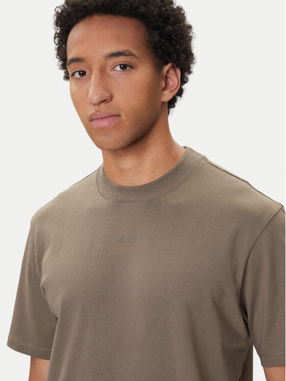 HUGO HUGO Camiseta Dapolino 50488330 Verde Relaxed Fit