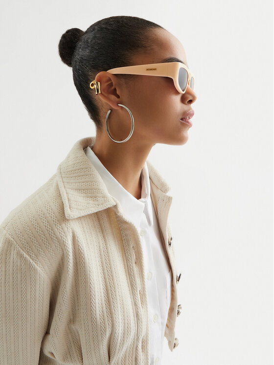 JACQUEMUS Сонцезахисні окуляри JACQUEMUS JAC2C2SUN Бежевий