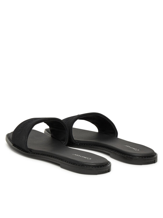 Calvin Klein Şlapi Calvin Klein Flat Slide - He HW0HW02378 Negru