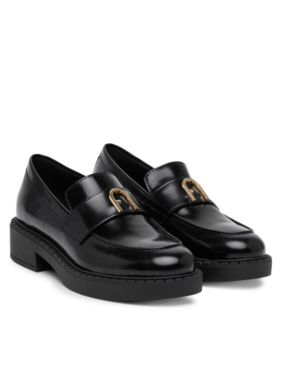 Furla Loafersy Furla New Legacy YJ81FNL BX4042 AL O6000 Černá