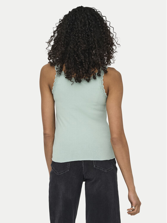 ONLY ONLY Top Sara 15345994 Verde claro Slim Fit