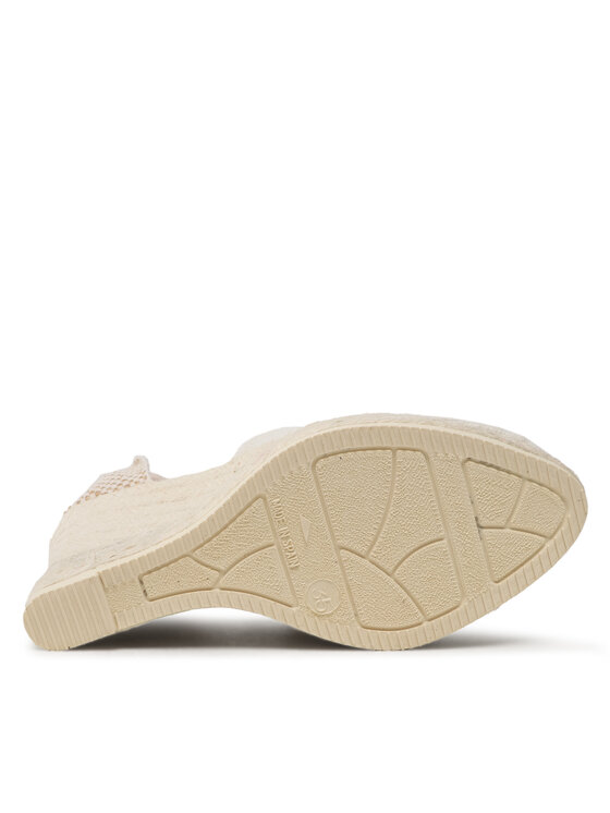 Manebi Еспадрильї Manebi Shaped Wedge Espadrilles O 7.0 WH Écru