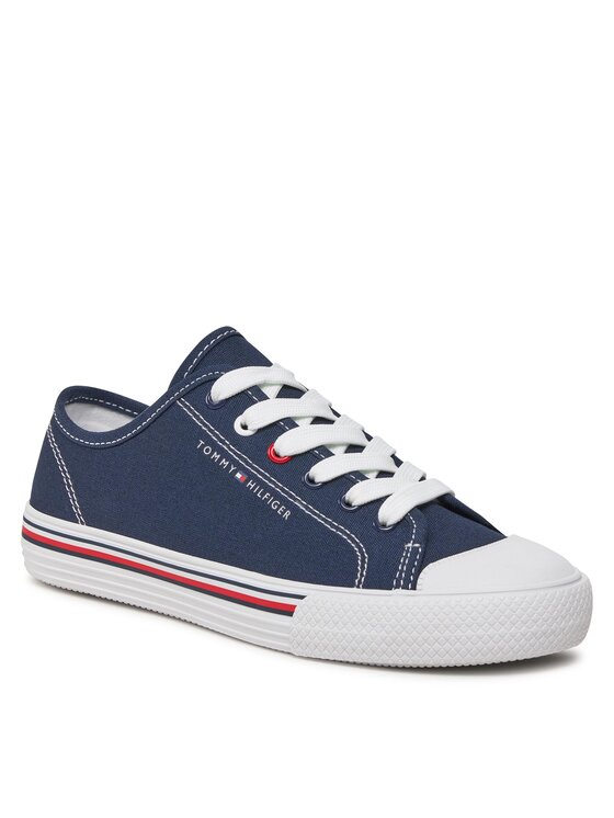 Tommy Hilfiger Scarpe da ginnastica Tommy Hilfiger Low Cut Lace Up Sneaker T3X9-33324-0890 S Blu scuro