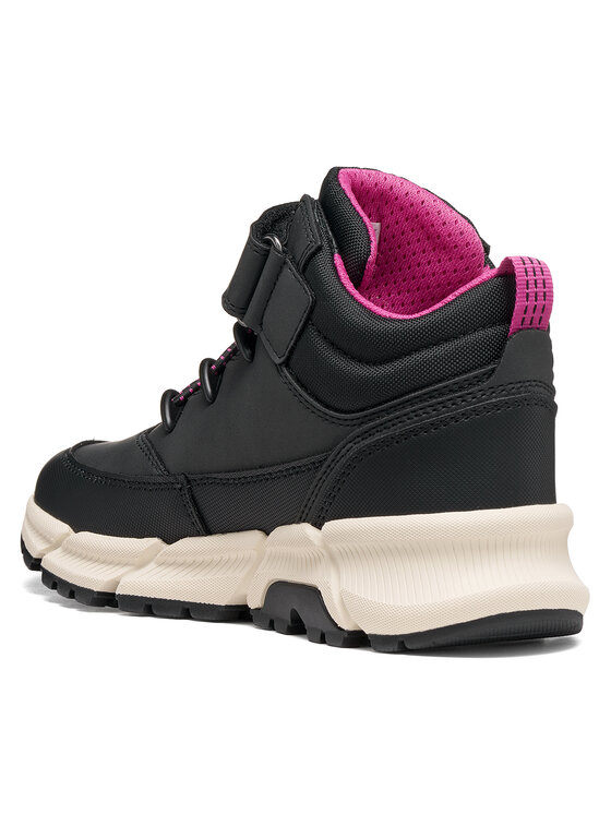 Geox Šnurovacia obuv Geox J Flexyper Plus Girl B Abx J66NGD 0MEFU C0922 S Čierna