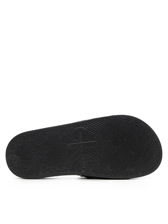 Calvin Klein Jeans Šľapky Calvin Klein Jeans Slide Monogram Wn YW0YW01835 Čierna