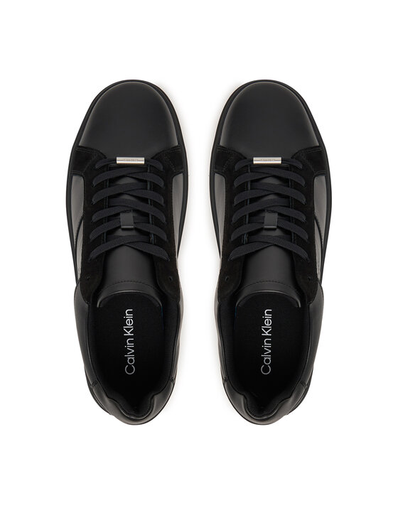 Calvin Klein Sneakers Calvin Klein Classic Cupsole Laceup Tape Lth2 YM0YM01448 Negru