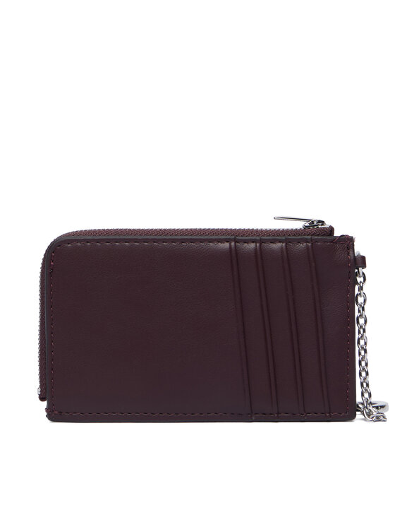 Calvin Klein Atslēgu maks Calvin Klein Bold Ck L Zip Cardcase LV04F1280G Bordo