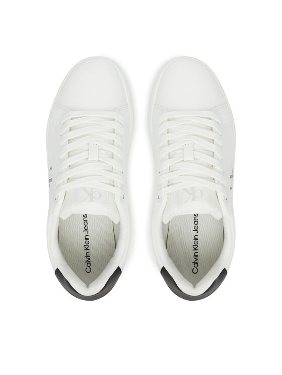 Calvin Klein Jeans Laisvalaikio batai Calvin Klein Jeans Classic Cupsole Mono Lth Wn YW0YW01902 Balta