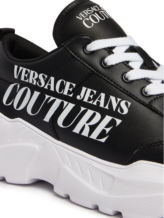 Versace Jeans Couture Снікерcи Versace Jeans Couture 80YA3SC1 Чорний