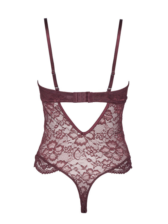 Hunkemöller Hunkemöller Body Isadora 302441 Guinda/burdeos