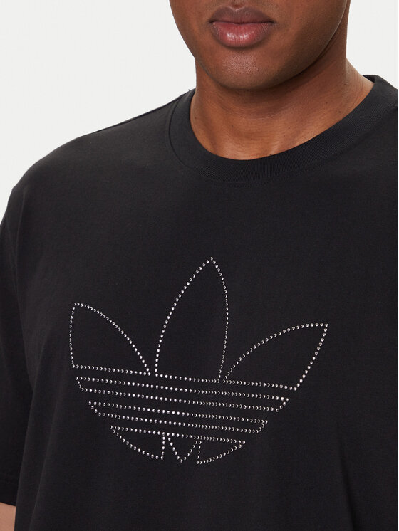 adidas adidas Футболка Studded JY2806 Чорний Loose Fit
