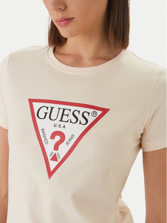 Guess Guess Футболка W1YI1B I3Z14 Оранжевий Regular Fit