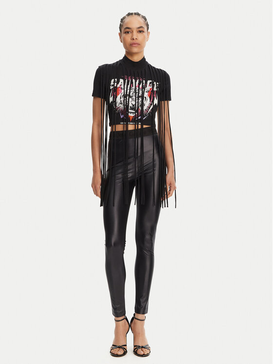 Versace Jeans Couture Versace Jeans Couture Футболка 78HAHE01 Чорний Slim Fit