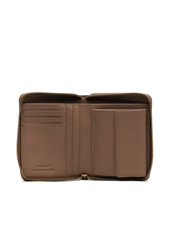 PINKO Peňaženka PINKO Taylor Zip Around AI 23-24 PCPL 100249 A0F1 Hnedá