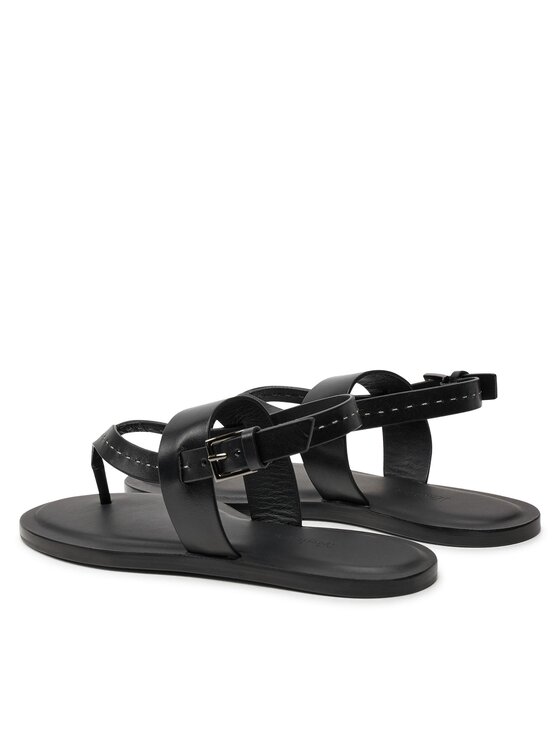 Max Mara Sandały Max Mara Thongstitch 24145210126 Czarny