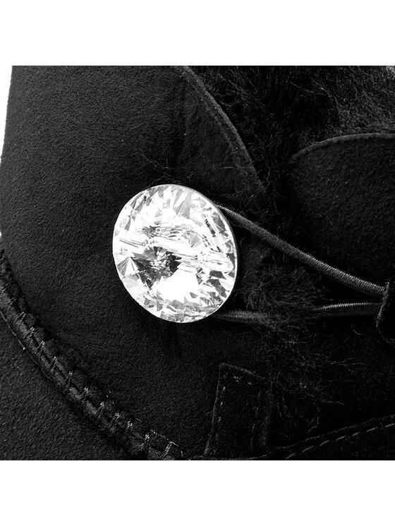 Ugg Снігоходи Ugg W Mini Bailey Button Bling 1016554 Чорний