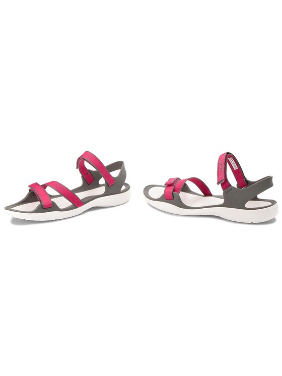 Crocs Sandali Crocs Swiftwater Webbing Sandal W 204804 Rosa