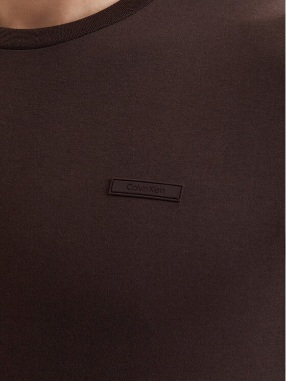 Calvin Klein Calvin Klein Camiseta LV04LG222G Marrón oscuro Slim Fit