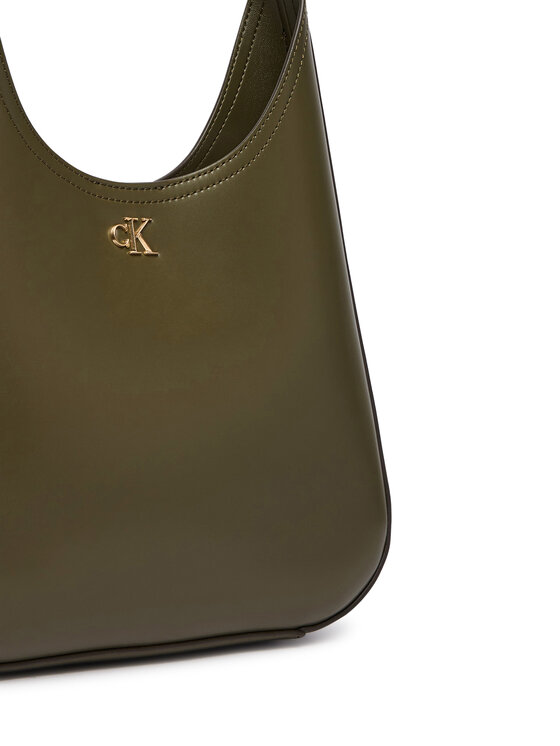 Calvin Klein Rankinė Calvin Klein Ck Medium Shoulder Bag LV04F3522G Tamsiai žalia