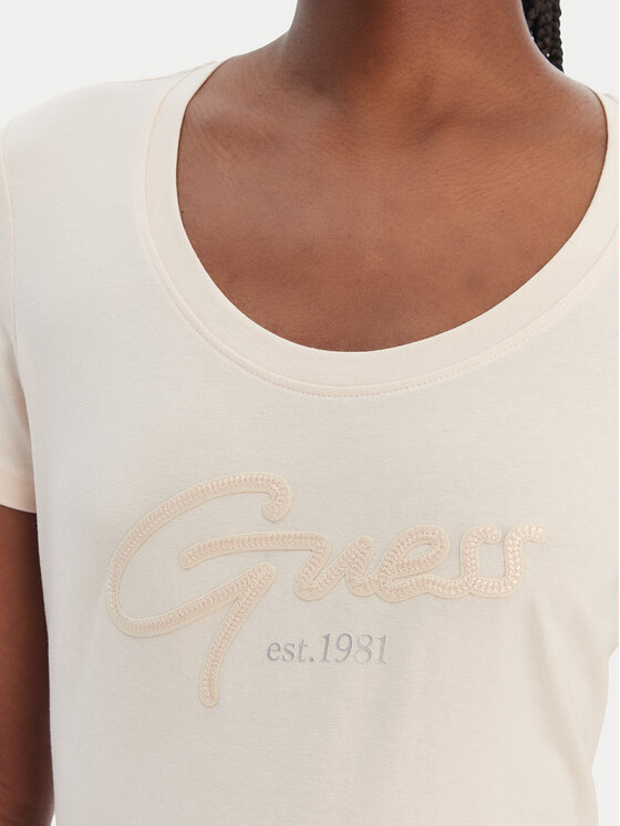 Guess Guess Camiseta W6GI14 K3033 Naranja Regular Fit