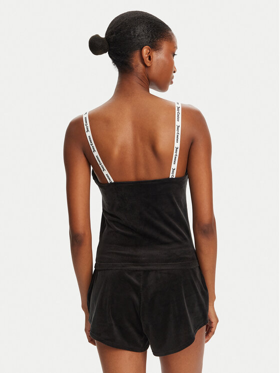 Juicy Couture Juicy Couture Топ Elina JCLCT125501 Чорний Slim Fit