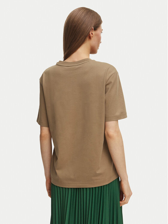 Lacoste Lacoste Camiseta TF7215 Marrón claro Regular Fit