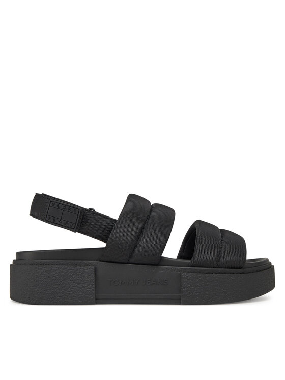 Tommy Jeans Basutės Tommy Jeans Tjw Flatform Sandal EN0EN02802 Juoda