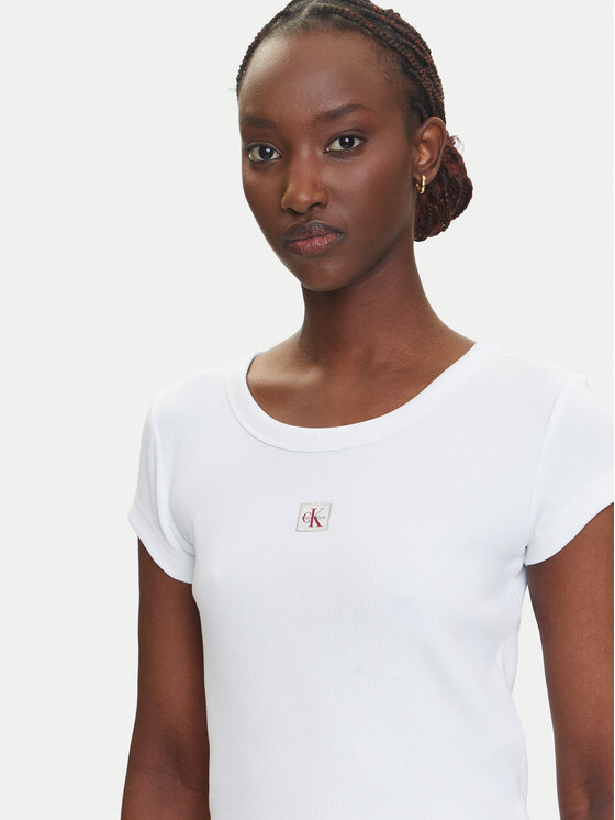 Calvin Klein Jeans Calvin Klein Jeans T-shirt LV047C200G Bianco Slim Fit