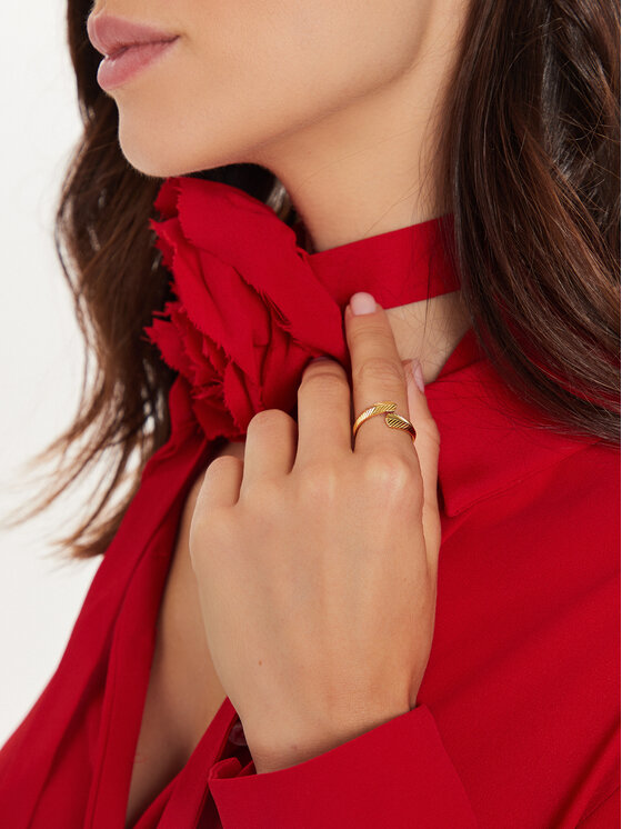 Fossil Prsteň Fossil JF04536710 Zlatá